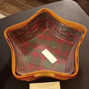 Longaberger 2001 Shining Star basket in Christmas Collection